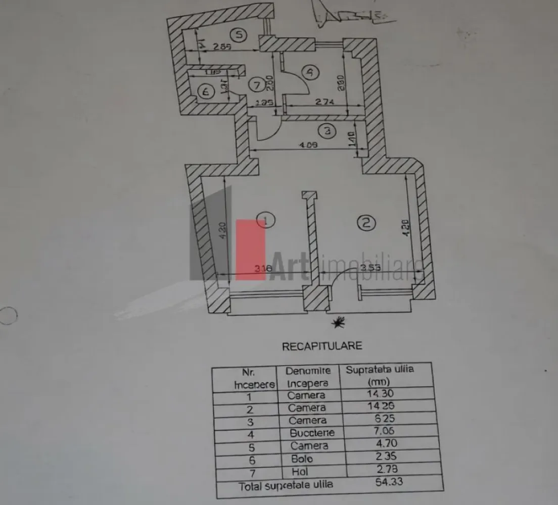 Spatiu Comercial de inchiriat in Centrul Vechi, 55mp