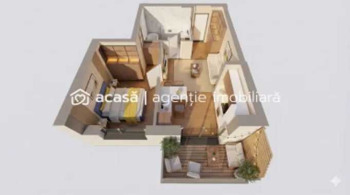 Apartament cu 2 camere– ARED R39