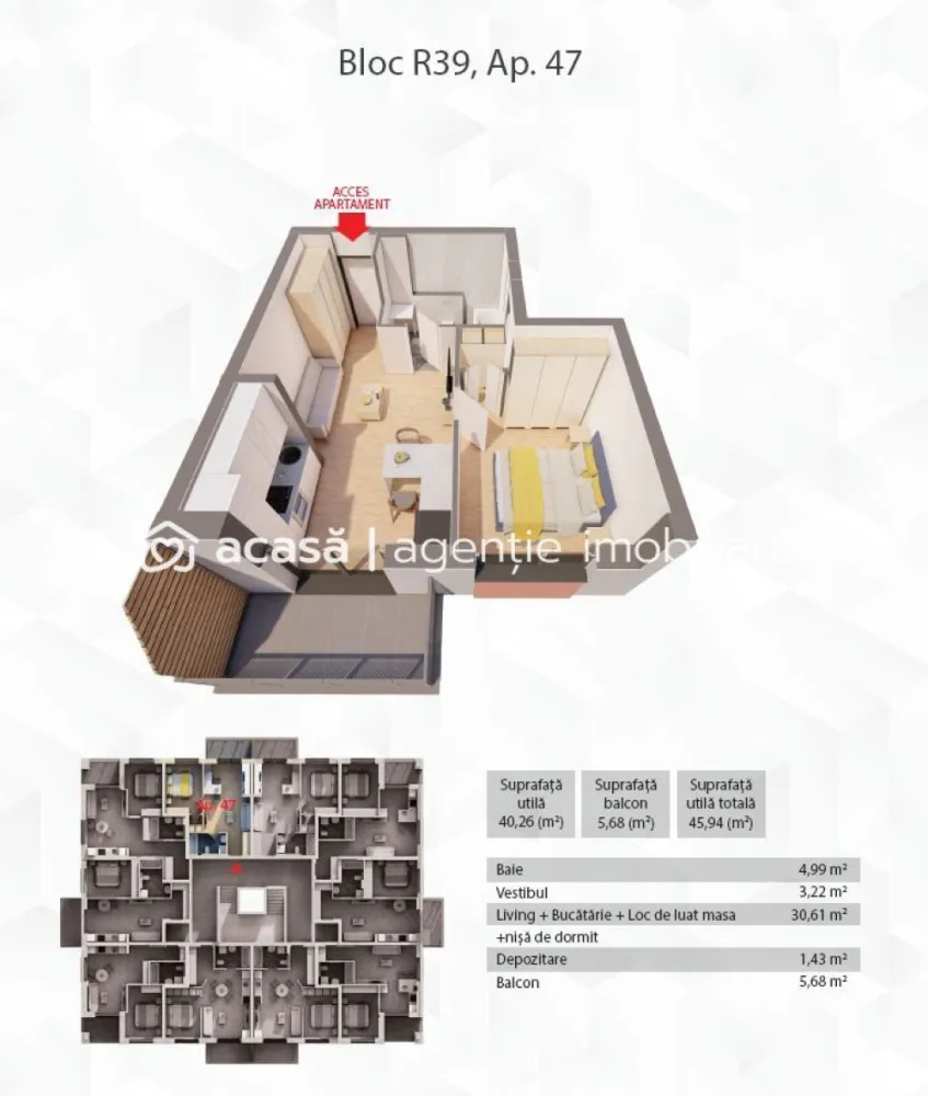 Apartament in complex rezidențial ARED