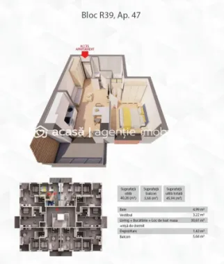 Apartament in complex rezidențial ARED