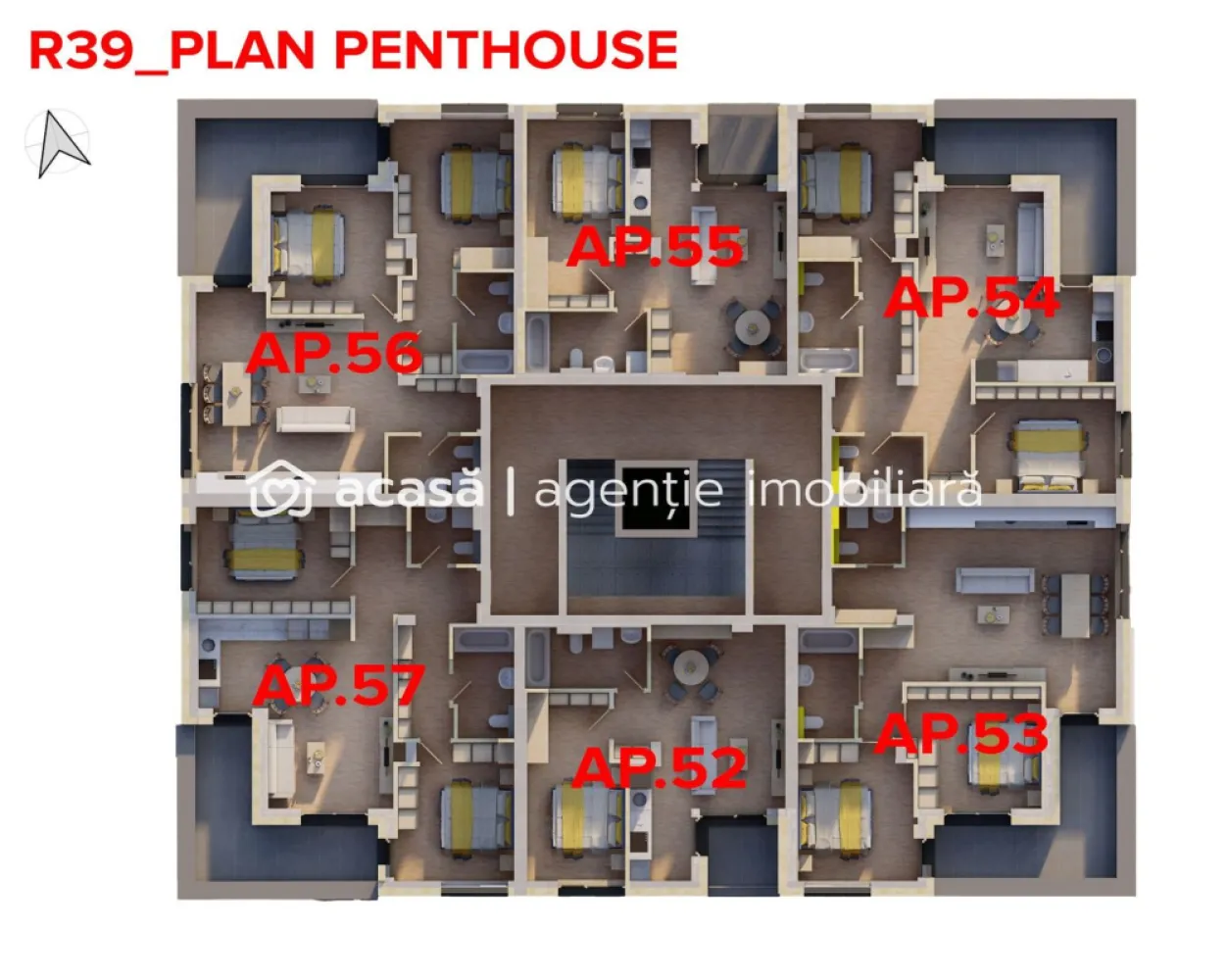 De vânzare Penthouse în inima Aradului