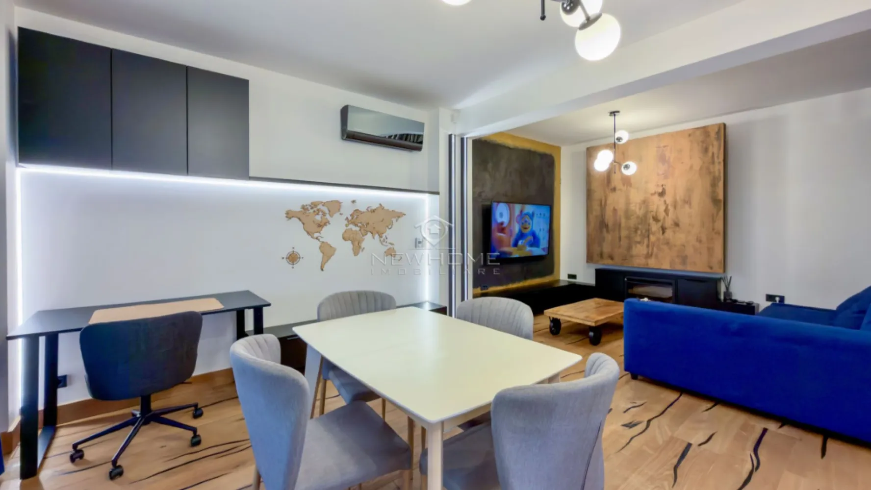 Apartament modern cu 2 camere, Luminia, Europa - NewHOME Imobiliare ofera in EXCLUSIVITATE spre inchiriere apartament premium cu 2 camere, situat in cartierul Zorilor-Europa, Str. Eugen Ionesco. Ansamblu Luminia, supraveghere video, video interfon, alei pavate, locuri de joaca amenajate.
Design deosebit, materiale de înaltă calitate. Complet mobilat și utilat: încălzire in pardoseala, aer condiționat, iluminare led, birou, tv, semineu, mașina de spălat vase, mașina de spălat haine, sistem de alarma, electrocasnice de înaltă calitate, pat reglabil electric cu telecomanda, centrala termică proprie cu termostate, dressing amenajat in dormitor, respectiv in living, loc machiaj, dulap de pantofi etc. 54 mp utili + 8 terasa.
Orientare sudica, parter deasupra garajului subteran. In pret este inclus loc de parcare subteran. Exclus fumatul in interior, nu este pet friendly :(. Exclus escorte. Se percepe garanție in cuantumul unei chirii.
Pentru mai multe informatii si pentru a programa o vizionare, contactati-ne cu incredere!