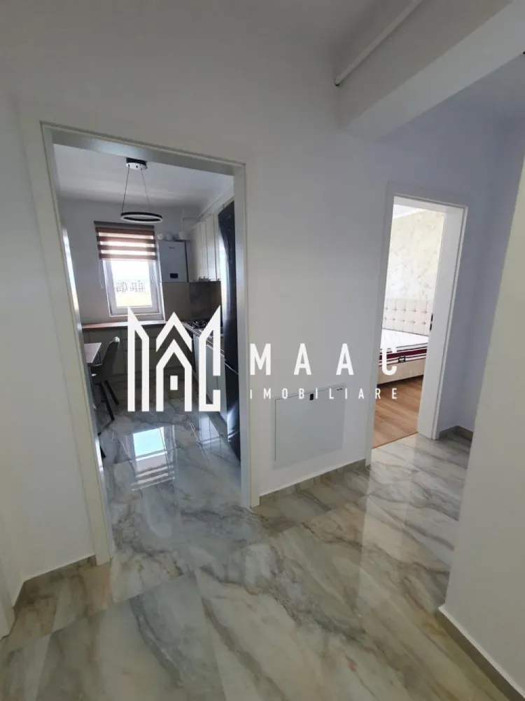 Apartament cu 2 camere | 57 MPU | Etaj 3 | Lift | Parcare | Selimbar - MAAC Imobiliare vă propune spre închiriere un apartament cu 2 camere, complet mobilat și echipat, situat la etajul 3 al unui imobil dotat cu lift.

Locuința este ideală pentru persoane care își doresc confort, funcționalitate și acces facil către punctele de interes ale orașului.

Detalii apartament
2 camere
Etaj 3
Bloc cu lift
Loc de parcare inclus în preț
Compartimentare:
living
bucătărie
dormitor
baie
hol
Dotări și beneficii
Complet mobilat și utilat
Bucătărie echipată cu:
mașină de spălat vase
cuptor
aragaz
Spațiu bine compartimentat
Locuință luminoasă și pregătită pentru mutare imediată
Condiții închiriere
Chirie: 450 €/lună
Garanție: echivalentul unei luni de chirie
Potrivit pentru

 cuplu
 persoană singură
 chirie pe termen lung

Pentru mai multe informații sau pentru a programa o vizionare, nu ezitați să ne contactați, specificand ID: CP3099870