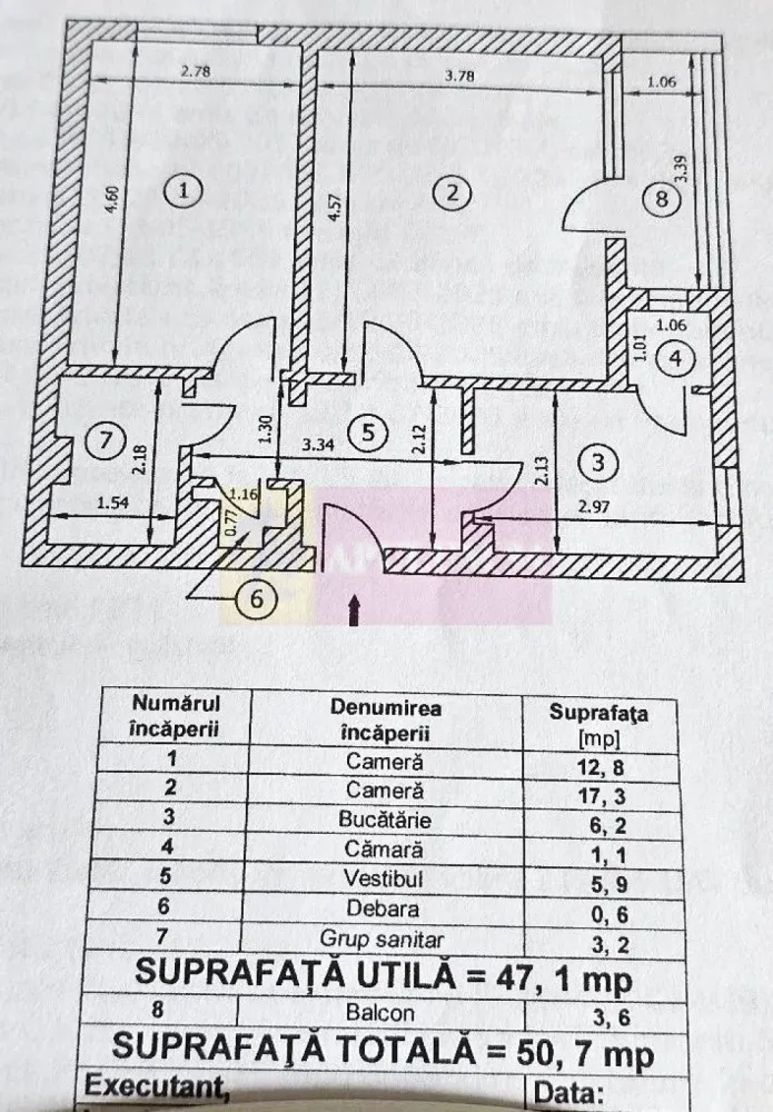 Apartament 2 camere decomandate; Dristor - Bdul. Camil Ressu
