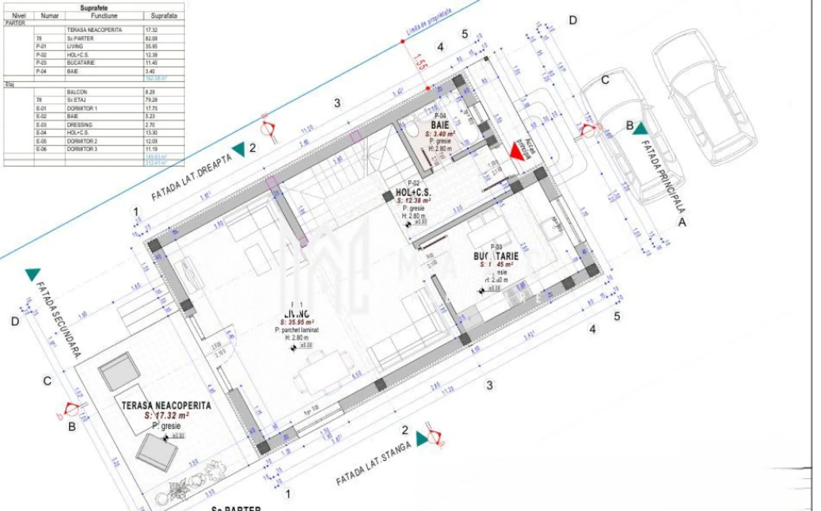 Casa individuala | Constructie noua | 4 camere | Vestem - MAAC Imobiliare va prezinta o casă individuală P+1, situată în localitatea Veștem, la doar 10 minute de Sibiu, ideală pentru o familie care își dorește confort, spațiu și acces rapid către oraș.

Caracteristici:
Casă individuală regim de înălțime P+1
An construcție: 2024
Suprafață utilă: 120 mp
Suprafata totala teren: 338
Suprafata teren liber: 250 mp
Construcție din cărămidă
Predare la cheie la exterior și la alb la interior, cu posibilitate de predare la cheie contra cost
Acoperiș cu țiglă
Deschidere la stradă: 11 ml

Compartimentare:
Parterul este compus din hol de intrare de 12,38 mp, living spațios de 36 mp, bucătărie separată de 11,45 mp, baie de 3,40 mp și acces către terasa din spatele casei, cu o suprafață de 17,32 mp.

Etajul cuprinde 3 dormitoare, fiecare cu balcon propriu, unul dintre dormitoare având o suprafață de 18 mp și posibilitatea de amenajare a unui dressing și a unei băi proprii, precum și o baie comună de 5,23 mp.

Accesul în pod se face din interior, podul fiind înalt și oferind posibilitatea de mansardare.

Dotări și beneficii:
Izolație exterioară cu polistiren de 10 cm
Drum de acces asfaltat
Utilități disponibile: gaz, curent electric și apă
2 locuri de parcare amenajate în fața casei

Localizare:
Situată în Veștem
Distanță până în Sibiu: aproximativ 10 minute
Zonă în plină dezvoltare, ideală pentru locuire permanentă.

Pretul este cu TVA inclus.

Pentru mai multe detalii precizati telefonic ca ati vazut anuntul cu ID: CP2860906