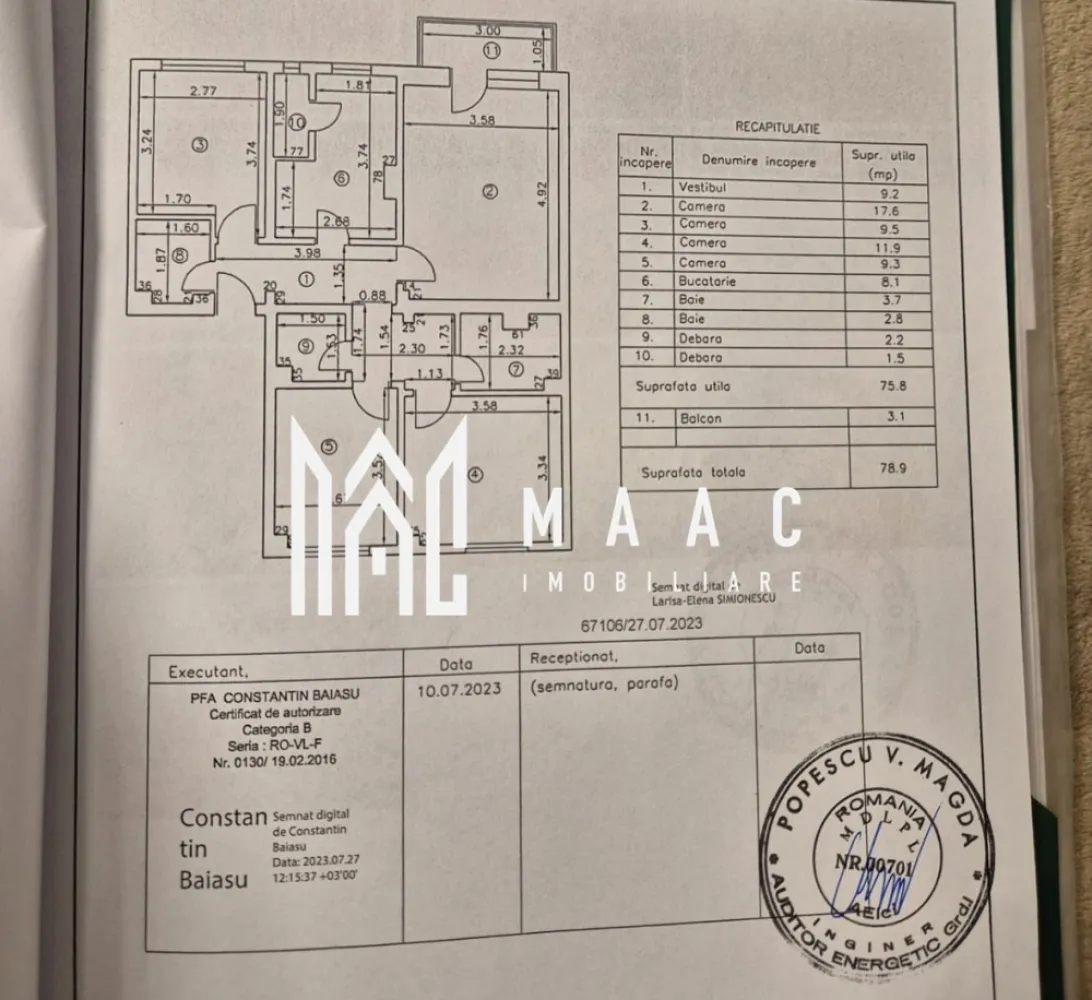 Apartament | 4 camere | Etaj 3| Piata Ostroveni