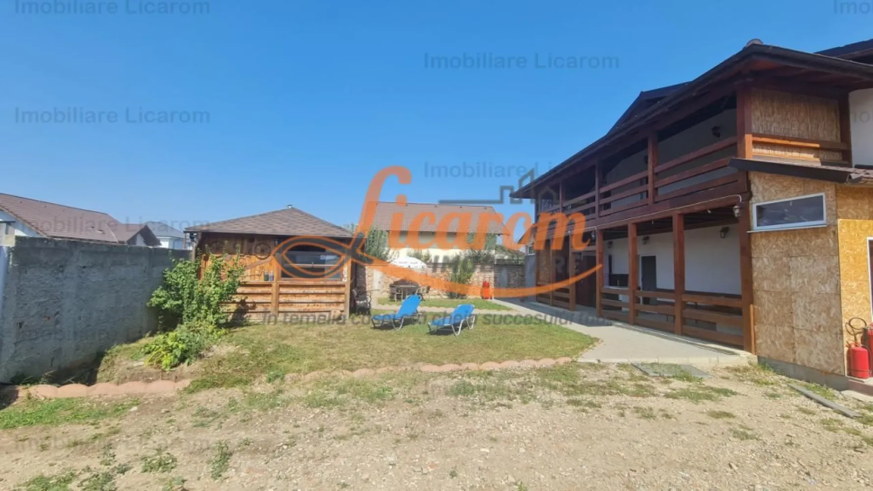 Proprietate in Cristian cu trei constructii+o fundatie,450000euro - Agentia Licarom Imobiliare propune spre vanzare o proprietate ideala ptr investitii . Pe o suprafata de teren de 1350 mp se afla doua case cu fundatie de beteon si structura din lemn : 
 - O casa este dispusa pe P+M cu amprenta de 120 mp, si are la parter trei dormitoare , o baie cu wc ,dusuri , hol terasa iar la mansarda cinci dormitoare ,o baie , hol si terasa bransata la gaz curent ,apa , canal dotata cu centrala proprie, geamuri termopan . 
- A doua casa are amprenta de aproximativ 50mp , este dispusa doar pe parter si este compusa din doua camere , bucatarie si baie .
Pe acest teren se mai afla o a treia constructie la rosu cu amprenta de 140 mp fundatie beton si structura din lemn care este in curs de amenajare interioara.
Tot pe acest teren mai este turnata o fundatie din beton cu beci avand amprenta de 120 mp .Toate cele patru constructii sunt bransate la gaz . Proprietatea dispune de apa , canal, gaz , curent si dispune de panouri fotovoltaice cu putere instalata de 20 kw,care produc zilnic cca 100 kw , camere de supraveghere si o bucatarie de vara tip foisor inchisa .
Constructiile sunt foarte eficiente energetic consumul la utilitati fiind foarte redus.
Proprietatea este conceputa pentru a fi inchiriata la muncitori si este utilizata ca atare,fiind purtatoare de profituri.
Pretul pentru TOATA proprietatea este de 450000 euro .Pentru detalii si programari in vederea vizionarii sunati la telefon 741059397 Consultant imobiliar Calin si 0723985424 Consultant imobiliar Liliana.