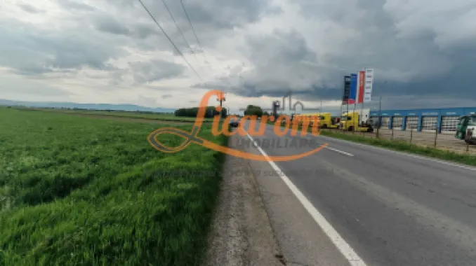 Teren Stupini Calea Feldioarei 11800 mp,25 euro/mp, front asfalt-DN13