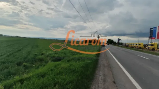 Teren Stupini Calea Feldioarei 11800 mp,25 euro/mp, front asfalt-DN13