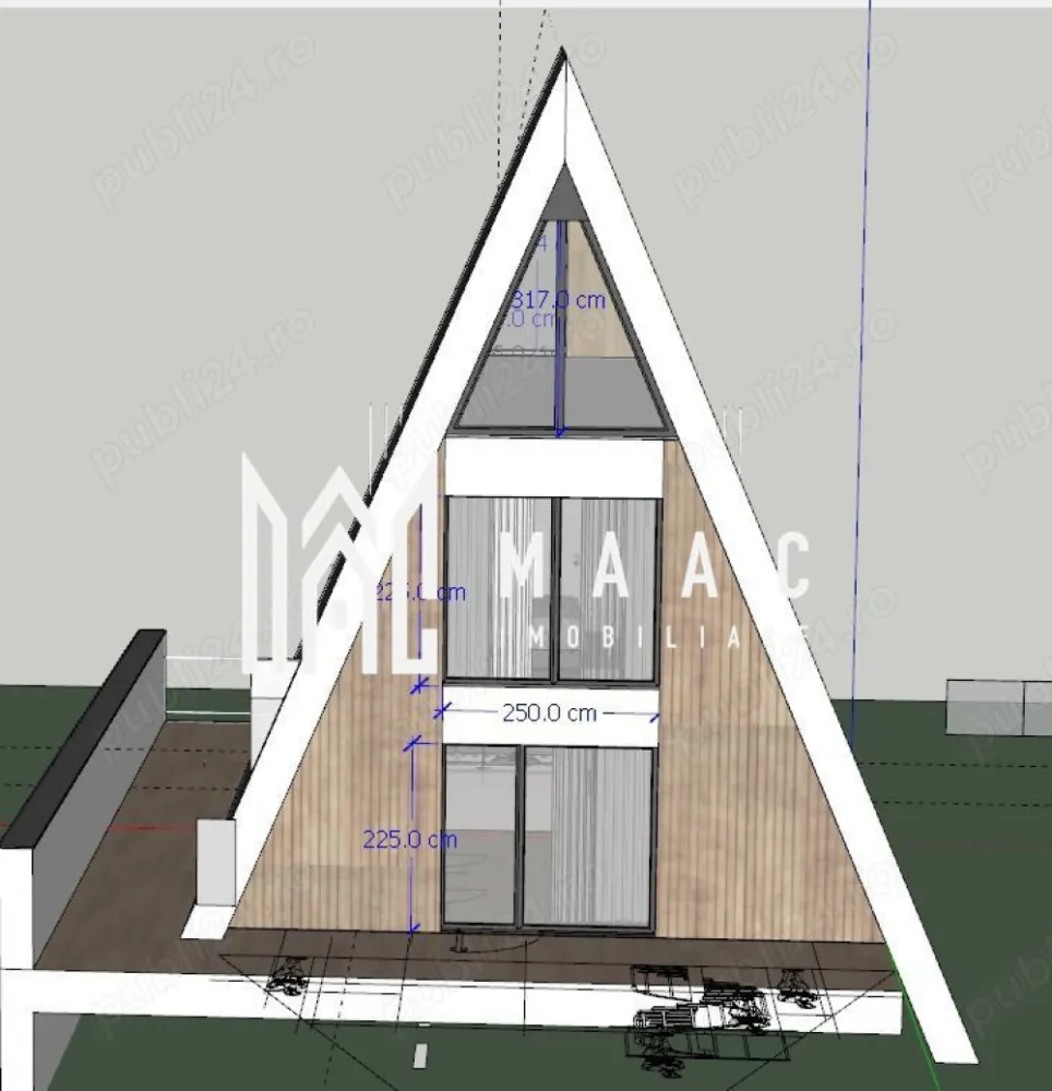 Cabană tip A frame | 3 camere | Zona Turistică Porumbacu de Sus