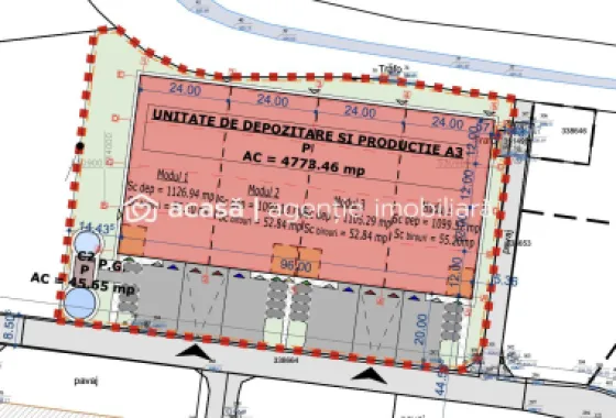 4646 mp - Hala industriala de inchiriat in Parc Industrial Arad
