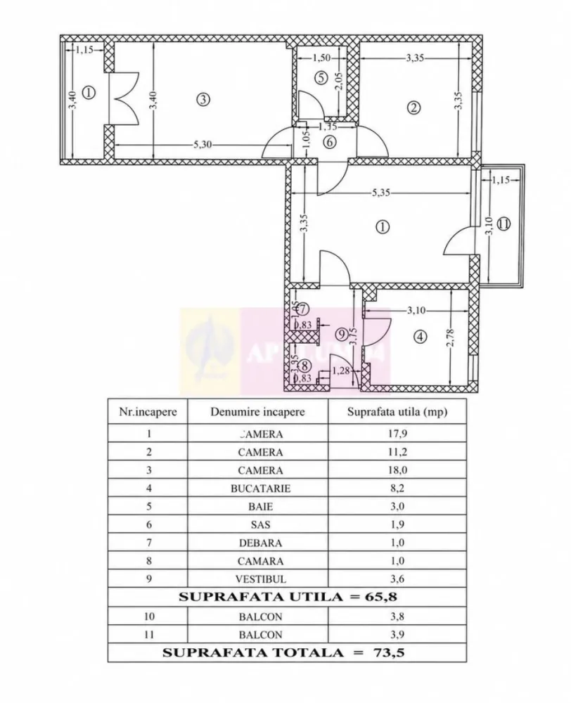 Apartament 3 camere, la parc IOR