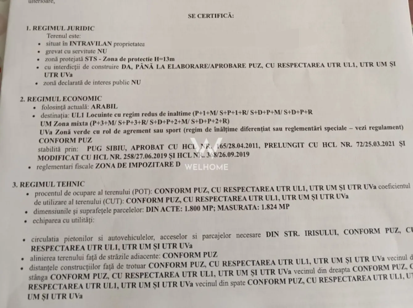 Teren intravilan de vânzare – suprafață totală 3.800 mp GUSTERIRA - Se oferă spre vânzare teren intravilan In Gusterita , str. Irisului cu suprafața totală de 3.800 mp, având deschidere totală de 20 m, situat într-o zonă în dezvoltare. PUZ-ul este în lucru, ceea ce oferă perspective foarte bune de valorificare și dezvoltare. Terenul este format din două parcele: Parcela 1: 1.800 mp, cu deschidere de 9 m Parcela 2: 2.000 mp, cu deschidere de 11 m Proprietatea este pretabilă pentru construcții rezidențiale sau alte investiții, în funcție de reglementările urbanistice finale. Zona este liniștită, cu acces facil și potențial ridicat de dezvoltare. Ideal pentru investitori sau pentru cei care doresc să construiască, Terenul se vinde integral sau pe parcele, în funcție de preferințele Pret 50euro mp, usor negociabil Info tel: 0740154900 }}