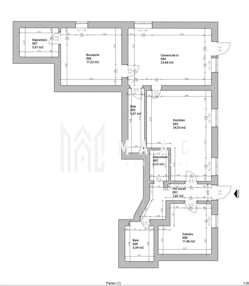 Apartament la casa 3 Camere I Zona Centrala