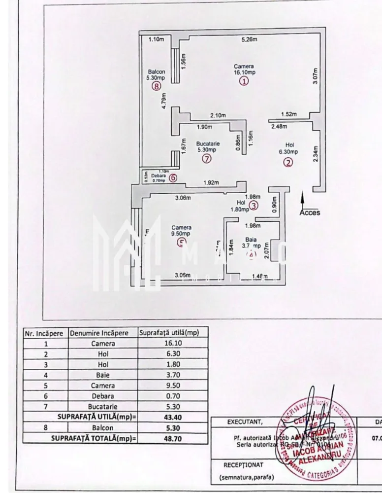 Apartament 2 Camere I Decomandat I Etajul 1 I Siretului - MAAC Imobiliare vă propune spre vânzare un apartament cu 2 camere, decomandat, situat la etajul 1, în zona Siretului din Sibiu, o locație apreciată pentru liniște și accesibilitate. Locuința are o suprafață utilă de 48 mp și beneficiază de orientare sudică, oferind lumină naturală pe tot parcursul zilei.

Apartamentul se vinde nemobilat și este disponibil imediat, însă reprezintă și o oportunitate excelentă pentru cei care doresc să îl renoveze și să îl amenajeze după propriul gust. Compartimentarea decomandată asigură confort și intimitate, fiind ideal atât pentru locuit, cât și pentru investiție.

Zona este una foarte liniștită, cu acces rapid către parc, grădinițe, școli și magazine, având toate facilitățile necesare în imediata apropiere.

Pt mai multe detalii precizați ca ați văzut anunțul cu ID CP3047314