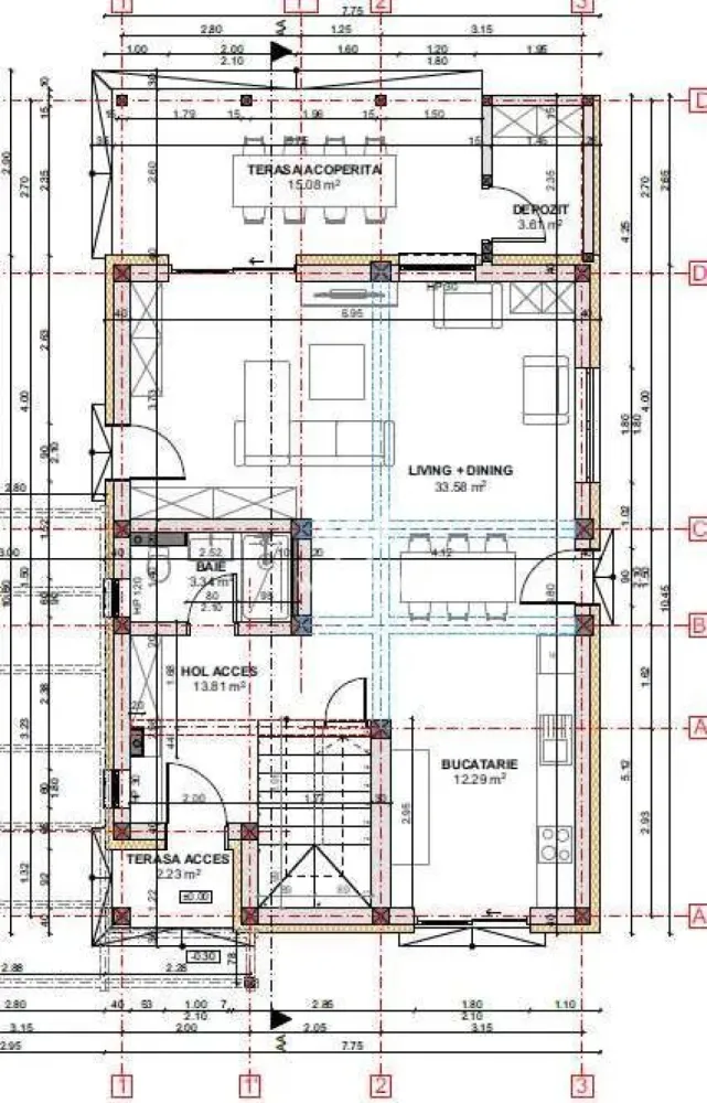 Casa individuala Sura MICA - Vă propunem spre vânzare o locuință nouă, modernă, proiectată inteligent și amplasată singură în curte, pe un teren generos de 500 mp, ideală pentru cei care își doresc confort, spațiu și intimitate. Casa are o suprafață desfășurată de 173 mp, incluzând: terasă de 15 mp, perfectă pentru momente de relaxare cameră tehnică de 3,61 mp, eficient organizată Compartimentare practică și luminoasă 🔹 Parter Living open-space generos, cu lumină naturală din plin Zonă de dining și relaxare armonios integrate Bucătărie bine organizată Baie modernă 🔹 Etaj 3 dormitoare spațioase Dressing încăpător Baie elegantă, gândită pentru confortul familiei Dotări & avantaje tehnice ✔ Pompă de căldură Daikin – eficiență ridicată și costuri reduse ✔ Panouri fotovoltaice 10,5 kW – consum redus și independență energetică ✔ Izolație exterioară 15 cm ✔ Ferestre cu geam triplu, 7 camere ✔ Structură solidă din cărămidă de 30 cm Această proprietate este alegerea ideală pentru o familie care caută o casă modernă, individuala, luminoasă și economică, construită la standarde actuale de eficiență energetică. Telefon: 0740154900 }}