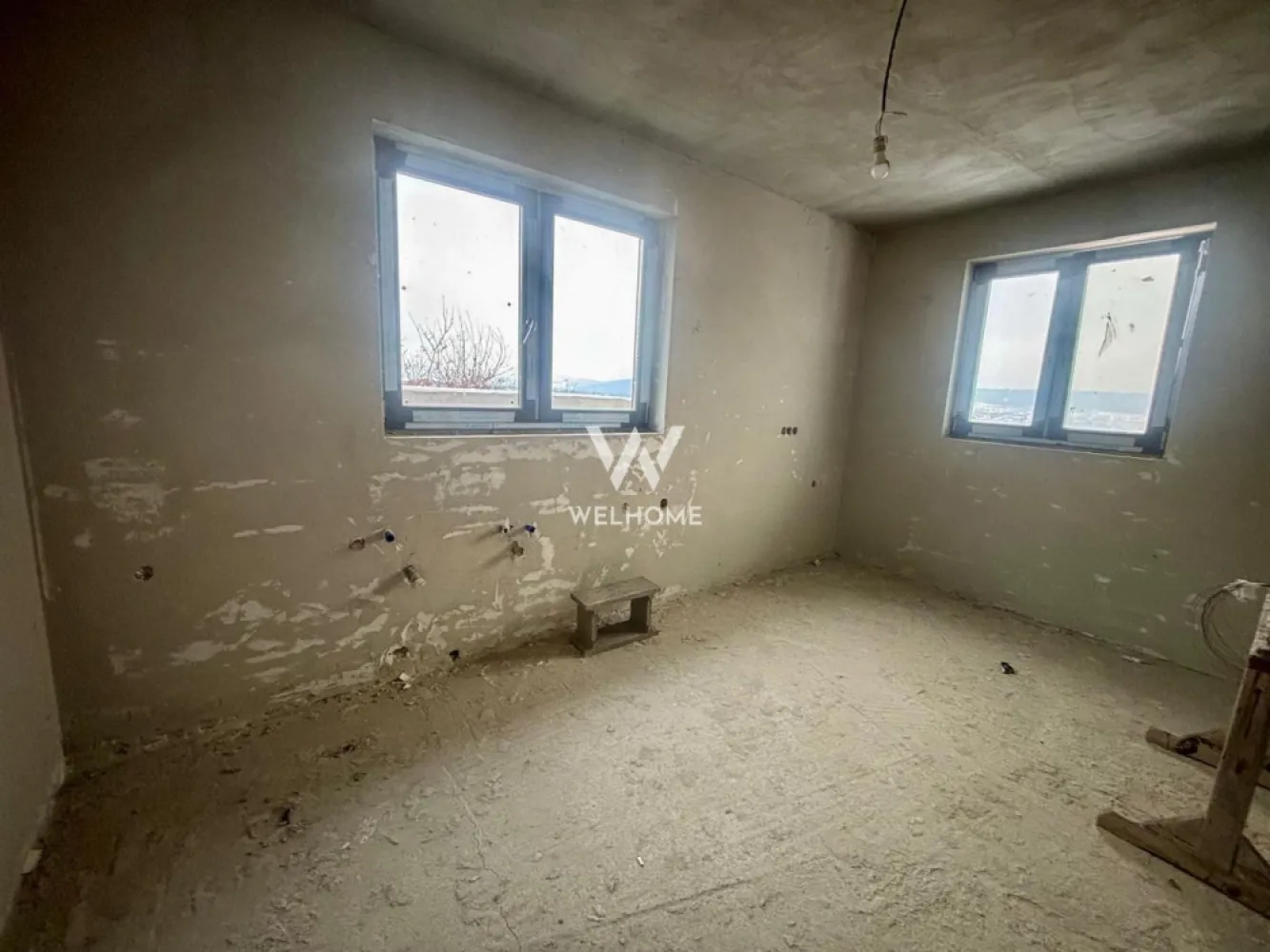 Casă individuală pe un nivel cu vedere panoramică spre munte