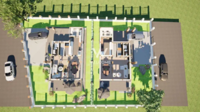 Casă single modernă, eficientă energetic și curte generoasă