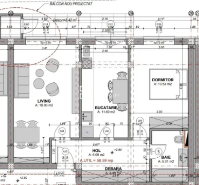 Apartament 2 camere, 58 mp-ETAJ 1-- Doamna Stanca, Selimbar
