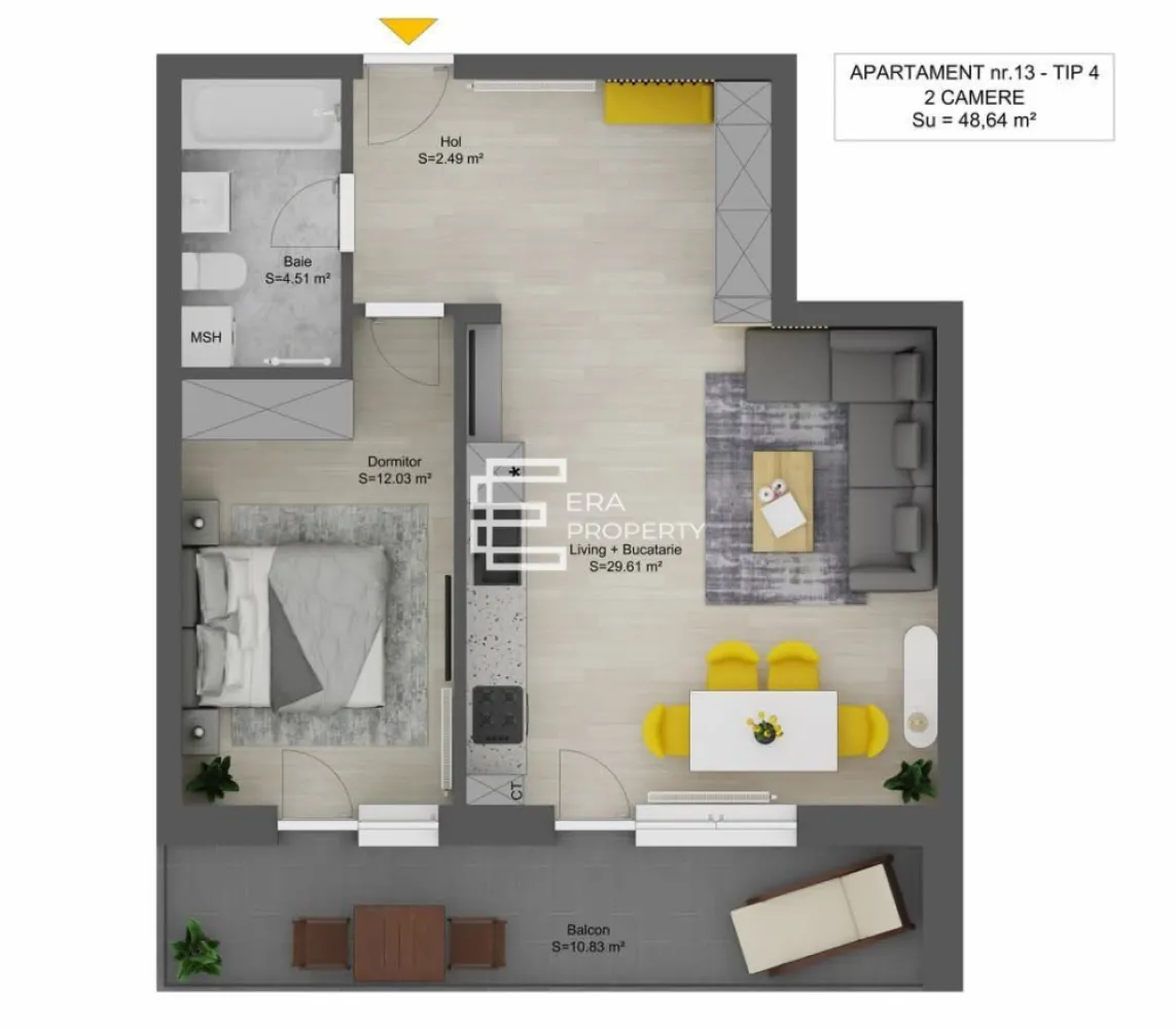 Apartament 2 camere LA ALB-Doamna Stanca/Selimbar - Apartament 2 camere LA ALB-Doamna Stanca/Selimbar

***COMISION 0***

-Situat la etajul intermediar al unui imobil cu regim de înălțime P+6E, prevazut cu lift, în Selimbar zona Doamna Stanca fiind aproape de centrul comercial Shopping City, magazinul Dedeman/ Mega Image, Lidl., statii de autobuz, gradinite, scoli.
Apartamentul se desfășoară pe o suprafață utilă de 49 mp, plus un balcon de 10.83mp, fiind conceput pentru a oferi confort și funcționalitate. 
-Compartimentarea include un hol de 2.49 mp, living și bucătărie open space in suprafata de 29,61 mp, un dormitor de 12, 03 mp și o baie de 4,51 mp, balcon de 10.83 cu acces din living si dormitor.
-Proiectul este gândit să răspundă nevoilor unei vieți moderne, cu un design excelent pentru a maximiza utilitatea fiecărui spațiu.
- Apartamentul va fi livrat la stadiul de ALB având dotări precum:
*Centrală proprie în condensație
*Calorifere din oțel
*Tâmplăria PVC Salamander, cu 6 camere, va fi de culoare gri la exterior și alb la interior, asigurând izolație termică și fonică de calitate.
*Usa metalica la intrare.

În plus, apartamentul beneficiază de un loc de parcare inclus, oferind un plus de confort și accesibilitate. Ideal pentru tineri sau familii, acest apartament este pregătit să devină acasă!
Mod de plata agreat: cash/credit bancar.

Pr:et: 97 500 euro tva inclus - La Alb
 103700 euro tva inclus - La Cheie

Ansamblul cuprinde în prima etapă 3 blocuri care vor avea un regim de înălțime de P+6 etaje, cu doar 4 apartamente pe palier și spații comerciale la parter. Locuințele care compun ansamblul, sunt structurate în apartamente de 2 camere, 3 camere și 2 tipuri de 4 camere. Toate apartamentele sunt bine proporționate, compartimentate excelent pentru o viață modernă, pregătite și gândite în așa fel încât, fiecare spațiu să fie util vieții cotidiene.