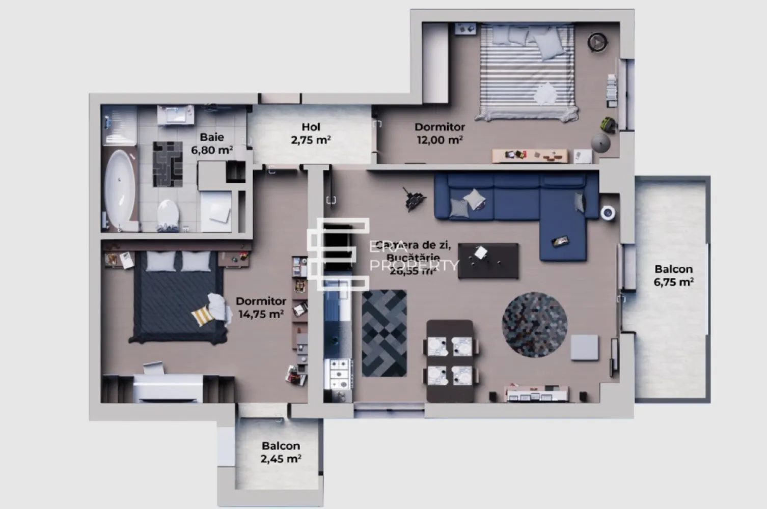Apartament 2 camere,decomandat, Calea Surii Mici, Sibiu
