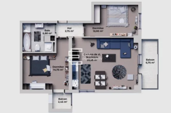 Apartament 2 camere,decomandat, Calea Surii Mici, Sibiu