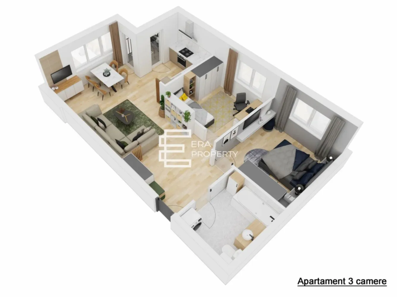 Apartament 3 camere intabulat LA CHEIE-Doamna Stanca/Selimbar