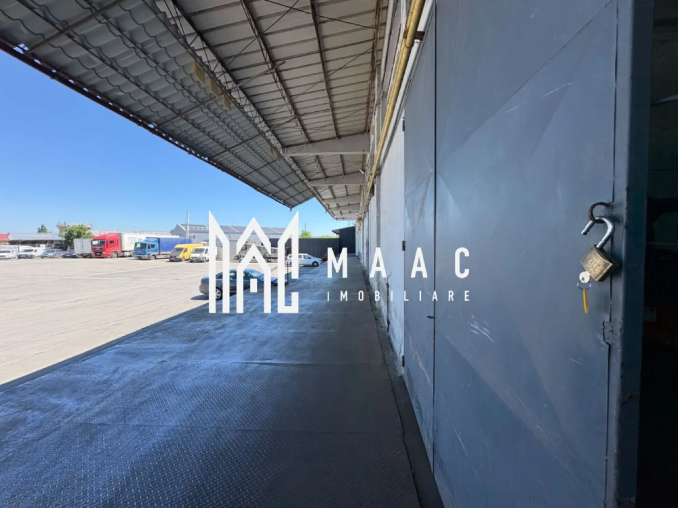 Hală cu rampa tir I 800 mp I Turnisor Sibiu - MAAC IMOBILIARE va propune spre închiriere o Hală .Oportunitate excelentă pentru activități de depozitare, logistică sau producție!

Se oferă spre închiriere hală industrială cu o suprafață de 800 mp, amplasată în zona Turnișor, cu acces facil pentru transport și distribuție.

✅ Suprafață: 800 mp
✅ Dimensiuni: 12,5 m lățime x 64 m lungime
✅ Înălțime utilă: 7,5 m
✅ Rampă TIR pe o latură a halei
✅ Rampă pentru autovehicule de până la 3,5 tone pe cealaltă latură
✅ Acces facil pentru operațiuni de încărcare/descărcare
✅ Pază inclusă
✅ Disponibilă imediat

Spațiul este ideal pentru companii care caută o locație funcțională, cu acces rapid și condiții excelente pentru desfășurarea activităților logistice sau industriale.

Pentru detalii suplimentare și programarea unei vizionări, vă rugăm să precizați câ ați văzut anunțul cu ID CP3115615