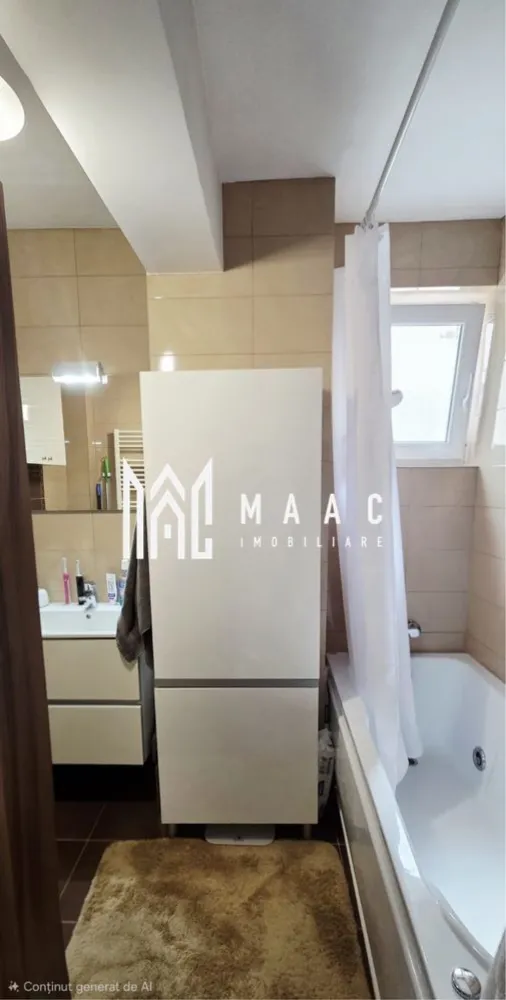Apartament 3 camere | Decomandat | 2 Locuri de parcare | Turnișor - MAAC Imobiliare vă propune spre vânzare un apartament spațios și modern, situat în zona Turnișor.

Caracteristici principale
• apartament decomandat, luminos și eficient compartimentat
• suprafață utilă de 67 mp + balcon generos de 10 mp
• situat la etajul 2 din 4
• se vinde complet mobilat și utilat
• 2 locuri de parcare incluse în preț, prevăzute cu blocatoare

Compartimentare și dotări
• living spațios, cu șemineu electric cu degajare de căldură
• 2 dormitoare
• baie
• balcon de 10 mp
• aer condiționat
• centrală termică Vaillant aflată încă în garanție
• mașină de spălat rufe
• uscător de rufe
• mașină de spălat vase

Avantaje și beneficii
• acces rapid către magazine, școli, grădinițe și mijloace de transport
• posibilitate de achiziționare separată a unei pivnițe de 7 mp

Pentru mai multe detalii sau programarea unei vizionări, vă rugăm să ne contactați și să menționați ID-ul proprietății: CP3096326.