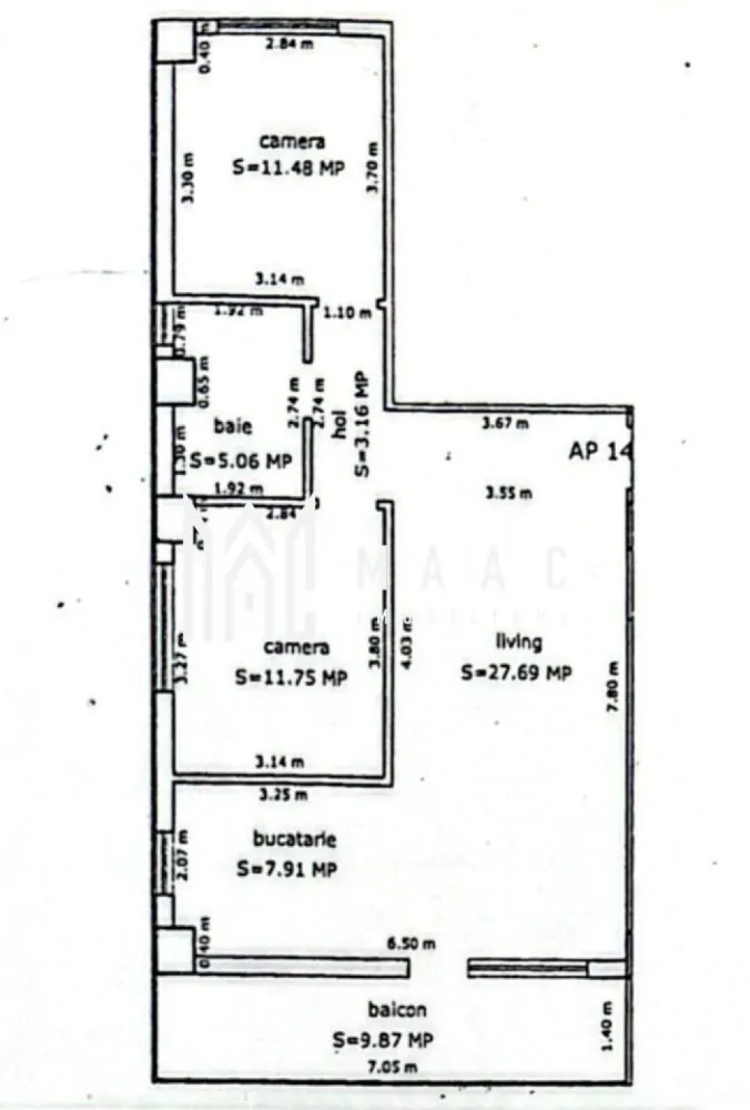 Apartament 3 camere | Decomandat | 2 Locuri de parcare | Turnișor