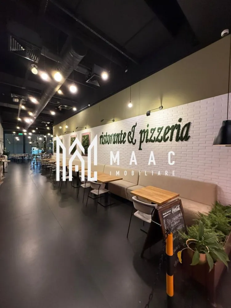 Promenada Sibiu | Afacere la cheie | - MAAC Imobiliare vă propune o oportunitate excelentă de preluare a unei afaceri la cheie, situată în Promenada Mall Sibiu, în zona Food Court, una dintre cele mai circulate și vizibile locații comerciale din oraș.

Spațiul beneficiază de o poziționare premium, fiind amplasat între KFC și Enjoy Sushi, cu trafic constant și expunere foarte bună către fluxul de clienți al centrului comercial.

Restaurantul dispune de o suprafață utilă interioară de 274 mp, la care se adaugă o terasă generoasă de 133 mp, oferind un spațiu ideal pentru desfășurarea activității HoReCa în condiții excelente.

Proprietatea se predă complet mobilată și utilată, fiind pregătită pentru începerea imediată a activității, fără investiții suplimentare .

• Poziționare strategică în Food Court
• Suprafață interioară de 274 mp
• Terasă de 133 mp
• Complet mobilat și utilat
• Pregătit pentru activitate imediată
• Trafic intens și vizibilitate excelentă

Pentru mai multe detalii precizati telefonic ca ati vazut anuntul cu ID: CP3113096
