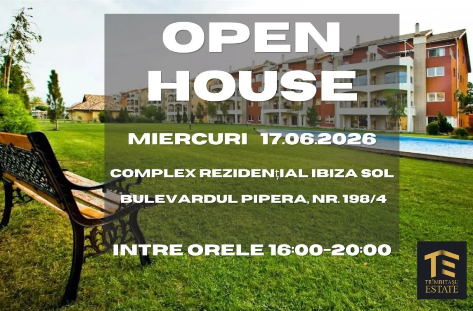 3 camere 124 mp | Ibiza Sol Voluntari | parcare + boxă - Există apartamente frumoase și există locuri care îți dau din prima senzația de „acasă". Lumina naturală, liniștea, terasa orientată spre grădină și atmosfera caldă creată de șemineu transformă acest apartament într-un spațiu în care confortul se simte firesc.

Situat la etajul 1 din 3, în Ibiza Sol Pipera — unul dintre cele mai apreciate ansambluri rezidențiale din zona Pipera–Voluntari — apartamentul oferă 124 mp foarte bine compartimentați pentru o familie care își dorește spațiu, intimitate și un stil de viață echilibrat.
Livingul generos de aproximativ 40 mp este centrul casei: luminos, aerisit și cu acces direct către terasa de 10 mp, orientată spre grădina interioară a complexului, departe de zgomotul străzii. Șemineul din living și grătarul din cărămidă de pe terasă sunt acele detalii rare care transformă o locuință într-un loc în care îți dorești să petreci timpul.

Compartimentare:
Living open space 40 mp cu șemineu · Bucătărie închisă, complet mobilată și utilată · Dormitor matrimonial de 17 mp cu baie en-suite și balcon propriu · Dormitor de 15 mp · 2 băi (una en-suite la dormitorul matrimonial) · Hol generos · Terasă de 10 mp cu grătar din cărămidă Se vinde parțial mobilat, cu băile și bucătăria complet echipate, finisajele sunt bine întreținute, apartamentul este gata de mutat. Inclus în preț: boxă pentru depozitare. Loc de parcare disponibil separat.

Ibiza Sol oferă un stil de viață greu de găsit în altă parte: arhitectură mediteraneană, peste 12.000 mp de spații verzi mature, două piscine exterioare cu jacuzzi, sală de sport, spa, saună, minigolf, club și locuri de joacă pentru copii, pază permanentă și acces controlat.
În apropiere se află Școala Americană, magazine, restaurante și acces rapid către zona de business și centura Bucureștiului.
Un apartament care oferă nu doar spațiu, ci și liniștea pe care tot mai puține locuințe o mai au astăzi.

📅 Open House · 17 iunie 2026 · orele 16:00 – 20:00
Vino să simți apartamentul și atmosfera complexului, fără grabă și fără presiune.
📞 +40 731 764 900 · Bădulescu Leonard