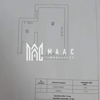 Spatiu de Birouri | 130MPU | 6 loc Parcare | Turnișor