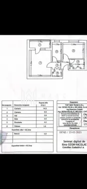 Apartament 2 camere | Etaj 1 | 40.2mp |