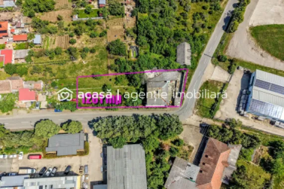 Teren comercial de 1261 mp pe colt, in Aradul Nou, cu front de 60+23 m