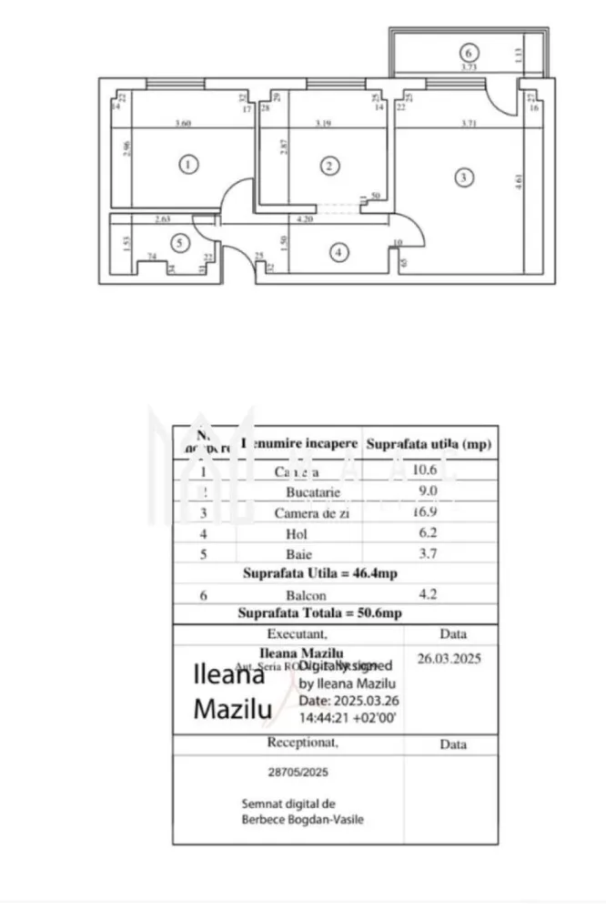Apartament 2 camere | Etaj 1 | Zona Ostroveni | Gigacalorimetru