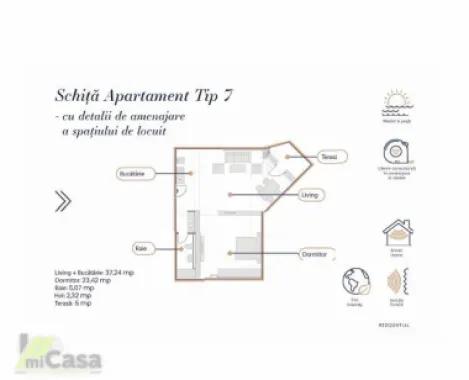 Apartament 2 Camere - Complex Rezidențial WHITE SEA - Mamaia