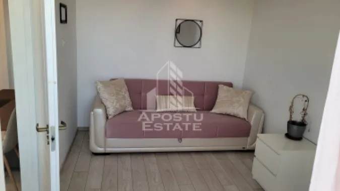 Apartament cu 3 camere, mobilat, cu gradina, in vatra satului Giroc