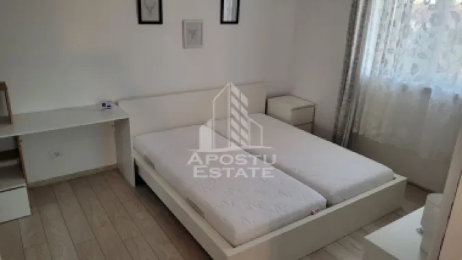 Apartament cu 3 camere, mobilat, cu gradina, in vatra satului Giroc