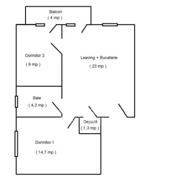 Apartament cu 3 camere, mobilat, cu gradina, in vatra satului Giroc