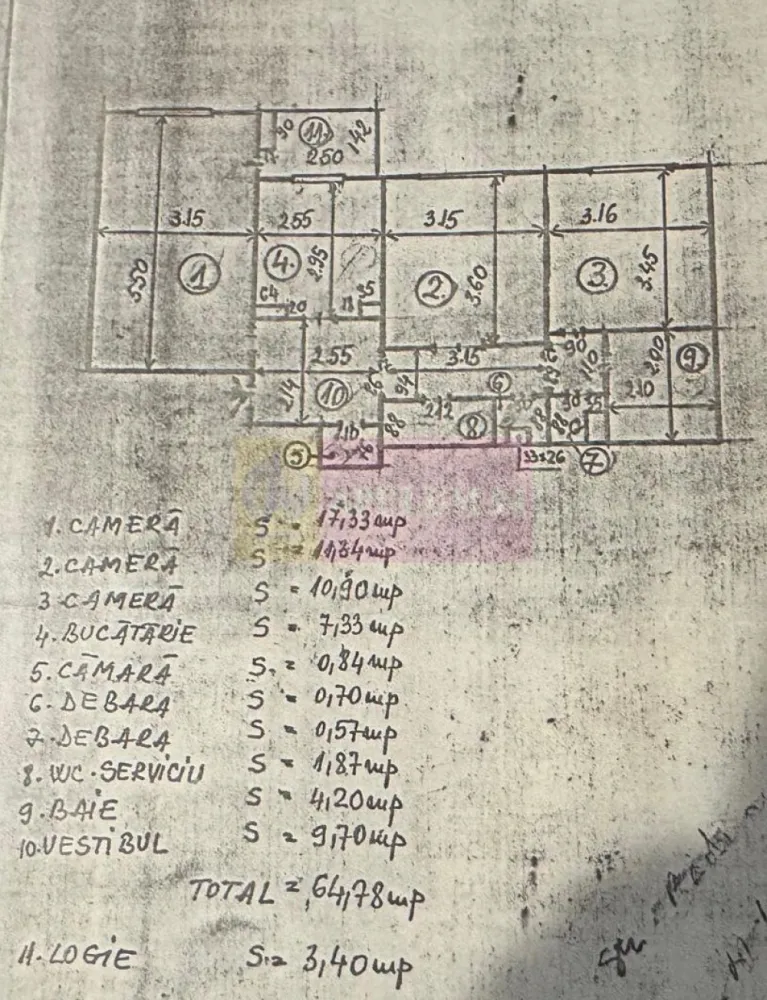 Apartament 3 camere construit 1986 Preț Foarte Bun Colentina- M.Bacilă