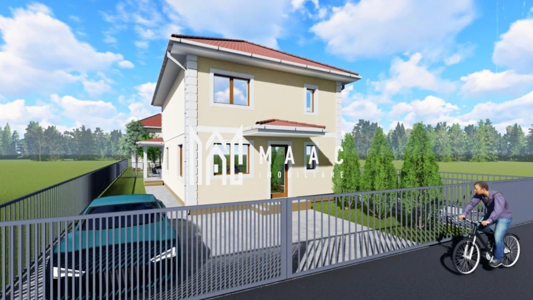 Casa Individuala | 120 MPU | Teren 290 MP | Selimbar - Casa individuala, 120MP, Teren 290 mp ,din care curte + gradină liberă 190 mp Casa este alcatuita din P+E si Pod cu o suprafață de 120 mp utilă si sunt compartimentate astfel: Parter: Living ,Bucătărie , Baie, Cameră Tehnică, Spațiu de Depozitare, Antreu Terasă mare Acoperită. Etaj: Hol, 3 Dormitoare ,1 baie . Podul se poate folosi ca si spatiu de depozitare, avand 2 geamuri tip luminator si instalatie electrica. Accesul la fiecare nivel respectiv P+E+P, se face pe scări din beton, peste etaj este placă de beton, placa este izolate cu polistiren extrudat, astfel obținem o izolare termică si fonică intre etaje. Predare: Interior- se preda la stadiu de alb, cu următoarele dotări: - Încălzire in pardoseală, distribuitor, automatizare, pompe la P +E, alimentare pentru termostat in fiecare incăpere. - Instalații sanitare. - Instalații electrice cu tablou și siguranțe pe fiecare nivel. - Centrală Termică cu Condensare. - Geamuri termopan de culoare POLAREICHE cu profil PVC cu 5 camere,3 foi sticlă - Pereții in interior sunt tencuițitinci si zugrăviți cu lavabilă albă. - Usă Termopan la intrare. - Usă acces terasă/ grădină. Exterior: - Izolație termică cu polistiren de 10 cm, lavabilă de exterior. - Jgeaburi si burlane legate la pluvială. - Pervaz la geamuri. - Alimentare pentru camere de supraveghere si alarmă. - Sistem iluminat exterior. - Poartă acces pietonal cu alimentare pentru interfon. - Poartă culisantă pe șină acces auto cu alimentare pentru automatizare. - Curte pavată: cale acces pietonal și parcare autoturisme. Casa este situate in zona linistită, preponderent de case. Facilități in zonă: - Shopping City Șelimbăr - 5 minute - Ieșire la autostradă - 1 minut - Sibiu cetru - 10 minute - Scoală, grădiniță, - Teren de sport - Magazine alimentare și nealimentare. Pentru mai multe detalii precuzati ca ati vazut anuntul cu ID: CP2687831 }}