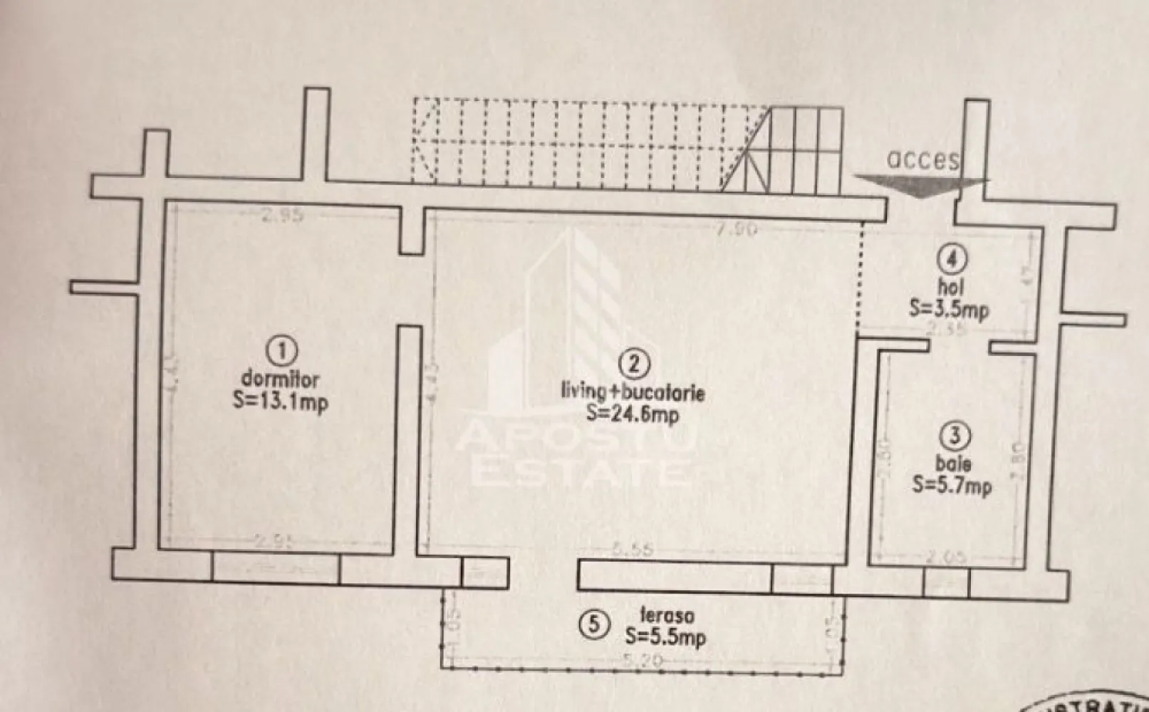 Apartament cu 2 camere complet mobilat si utilat in Giroc - Braytim.