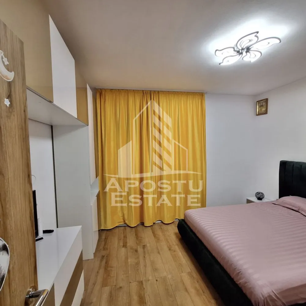 Apartament cu 2 camere mobilat cu gradina proprie de 50 mp in Giroc.