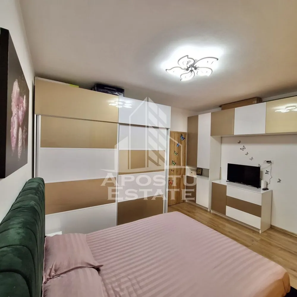 Apartament cu 2 camere mobilat cu gradina proprie de 50 mp in Giroc.