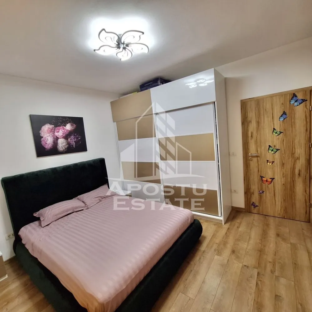 Apartament cu 2 camere mobilat cu gradina proprie de 50 mp in Giroc.