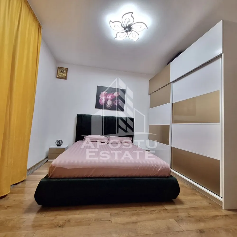 Apartament cu 2 camere mobilat cu gradina proprie de 50 mp in Giroc.