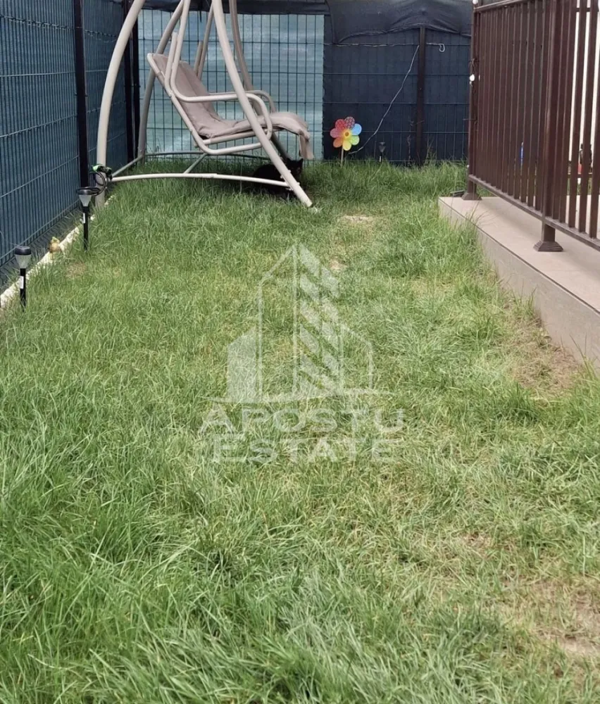 Apartament cu 2 camere mobilat cu gradina proprie de 50 mp in Giroc.
