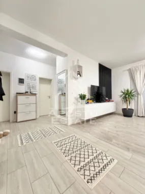 Apartament cu 3 camere mobilat, 70 mp utili, in Giroc la etajul 2.