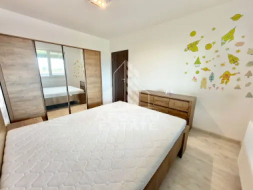 Apartament cu 2 camere mobilat la etajul 2 decomandat in Giroc, asfalt